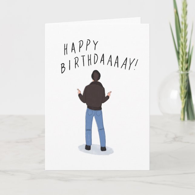 Cool Fonz Happy Days Birthday Card (Front)