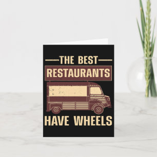 Cool Food Truck For Men Women Culinary Chef Pizza Card