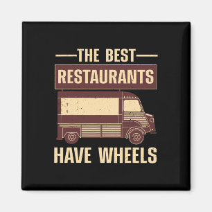 Cool Food Truck For Men Women Culinary Chef Pizza Magnet