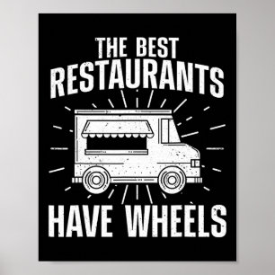Cool Food Truck For Men Women Culinary Chef Pizza  Poster