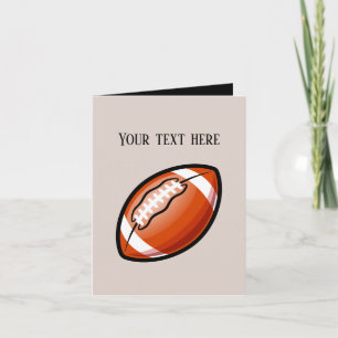 Cool Football sports lovers add message Card