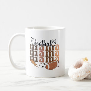 Cool football sports Mama word art  Coffee Mug