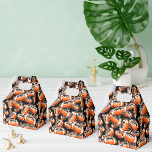 cool football sports pattern party  favor box
