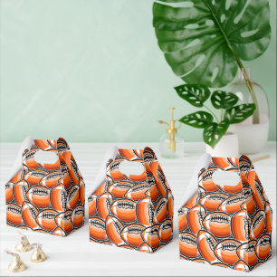 cool football sports pattern party  favor box