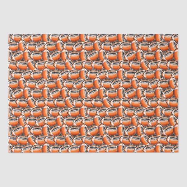 cool football sports pattern party  tissue paper (Front)