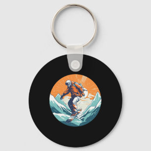 Cool For Snowboard And Ski Lover In The White Moun Keychain
