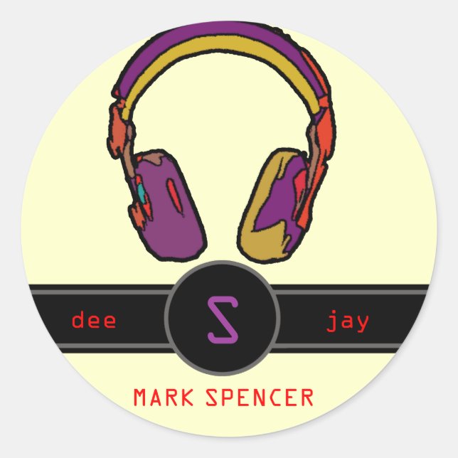 cool for the Dee-Jay Classic Round Sticker (Front)