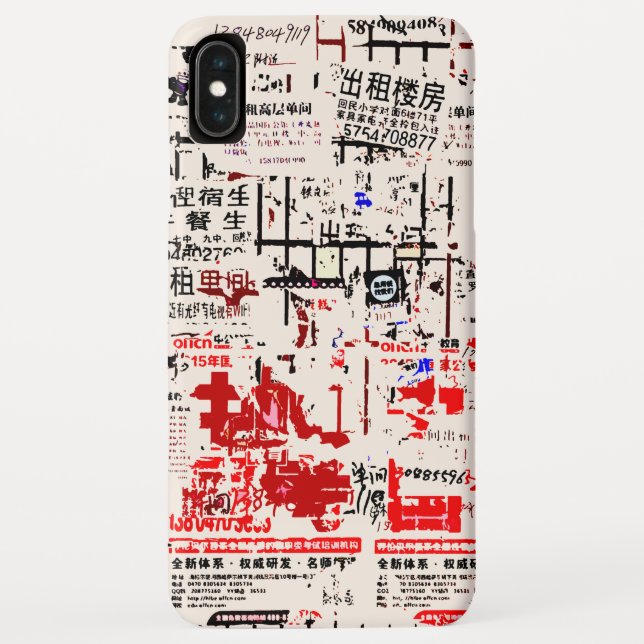 Cool Foreign Torn Peeled Billboard Case-Mate iPhone Case (Back)