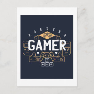 Cool Forever GAMER Gaming Gifts Teen Boy Girl Postcard
