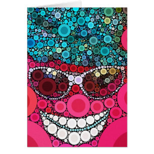 Cool fou souriant lunettes de soleil visage Casque