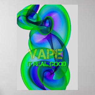 Cool fou Vape Cloud Posters Abstraits