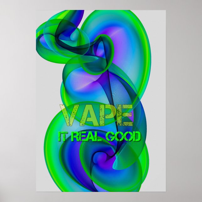 Cool fou Vape Cloud Posters Abstraits (Devant)