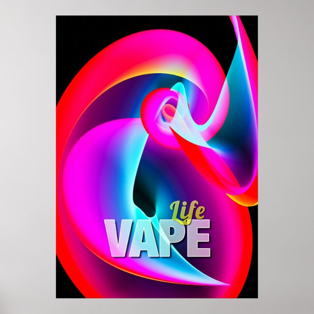 Cool fou Vape Cloud Posters Abstraits (Devant)