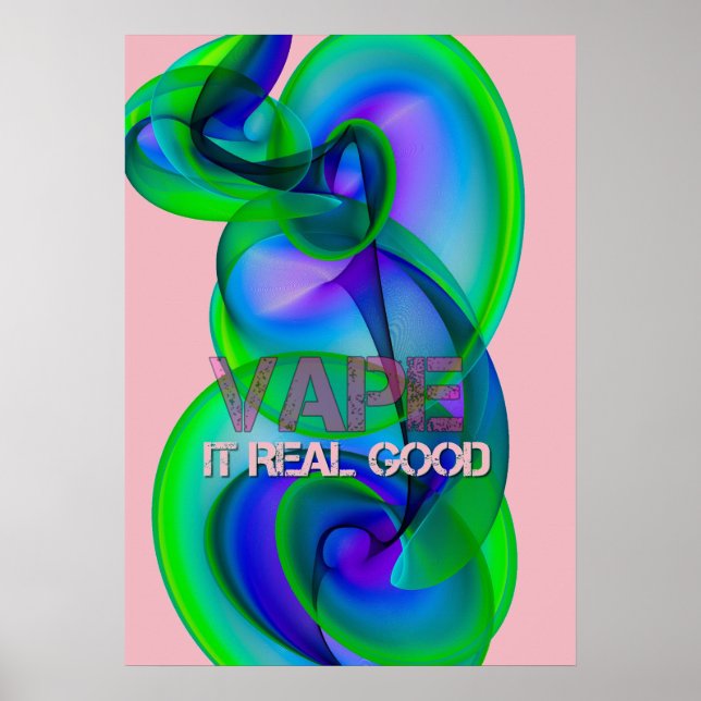 Cool fou Vape Cloud Posters Abstraits (Devant)