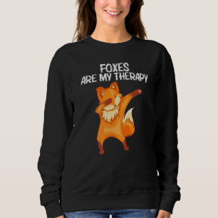 Cool Fox Art For Men Women Dabbing Red Arctic Swif Sweatshirt