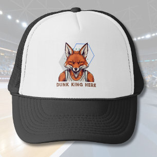 Cool Fox Gifts for Basketball Lovers Coach Fans Trucker Hat