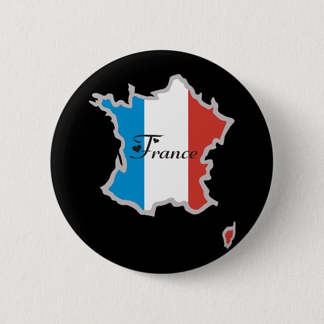 Cool France 2 Inch Round Button (Front)