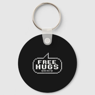 Cool Free Hugs Quotes Novelty Graphic Tees & C Keychain