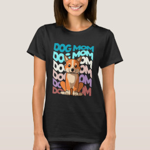 Cool French Bulldog Dog Mom Retro Vintage Dog T-Shirt