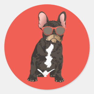 Cool French Bulldog Sticker