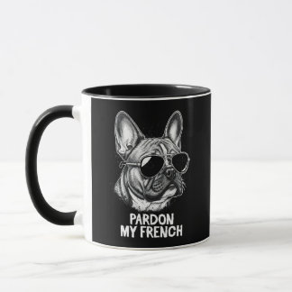Cool French Bulldog Wearing Sunglasses Mug