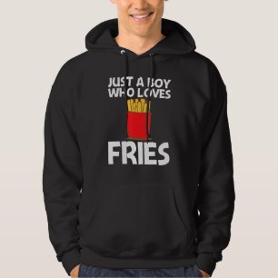 Cool Fries For Boys Kids Fast Food Dish Snack Hoodie