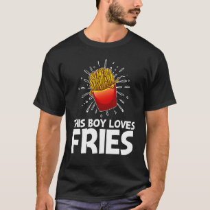 Cool Fries For Boys Kids French Fry Fast Food T-Shirt