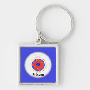 Cool Frisbee Design Keychain