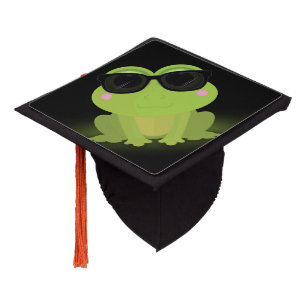 Cool Frog Graduation Cap Topper