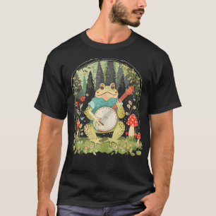 Cool Frog Playing Banjo Costume Colourful Animal A T-Shirt