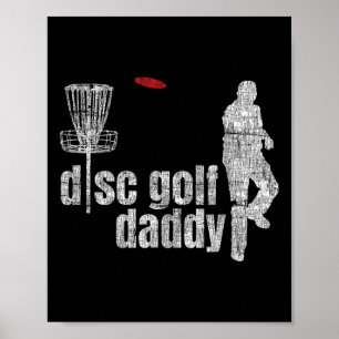 Cool Frolf Disc Golf Daddy Shirt  Poster