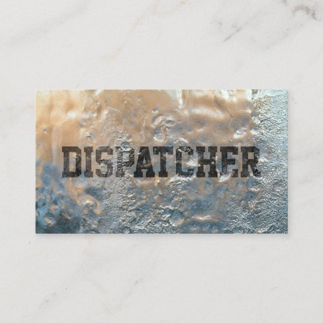 Cool Frozen Ice Dispatcher Business Card (Front)