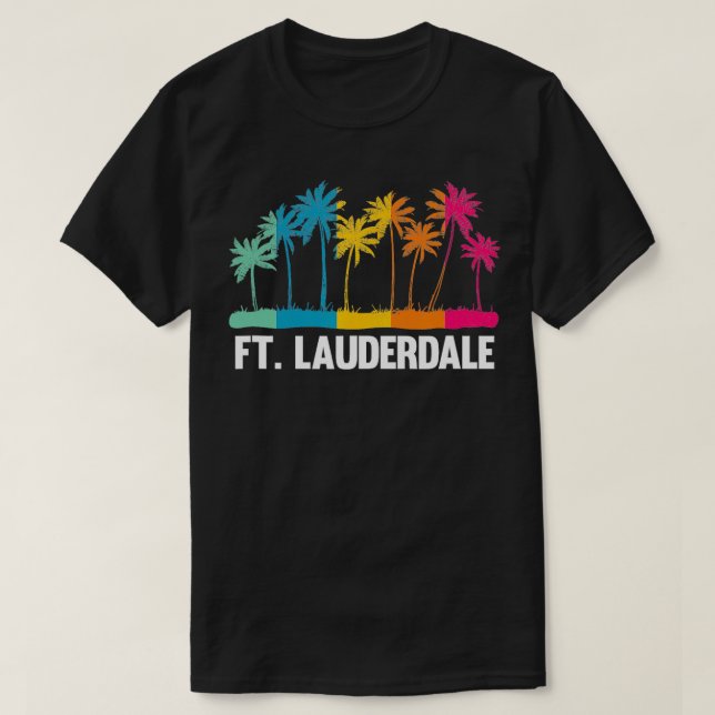 Cool FT Lauderdale Beach Florida Unique Beach Cool T-Shirt (Design Front)