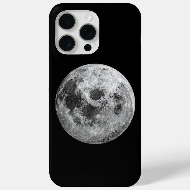 Cool Full Moon Graphic Space Astronomy Science Case-Mate iPhone Case (Back)