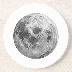 Cool Full Moon Graphic Space Astronomy Science Coaster
