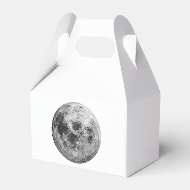 Cool Full Moon Graphic Space Astronomy Science Favor Box (Front Side)