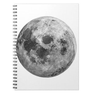 Cool Full Moon Graphic Space Astronomy Science Notebook
