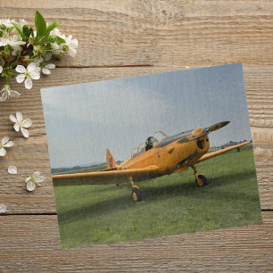 Cool Fun Airplane Photo Pilot Family Aviation Jigsaw Puzzle