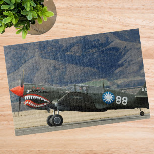 Cool Fun Airplane Photo Pilot Family Aviation Jigsaw Puzzle