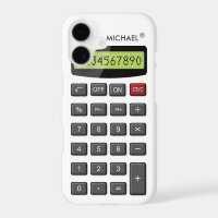Cool Fun Calculator Pattern with Custom Text