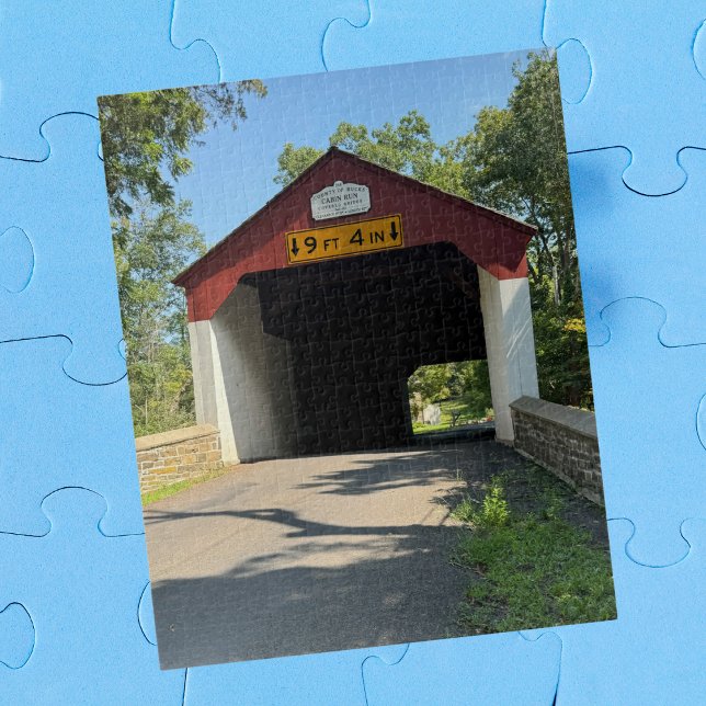 Cool Fun Covered Bridge Photo, Family Game Night Jigsaw Puzzle (Creator Uploaded)