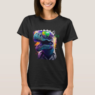 Cool fun dinosaur Rex with sunglasses T-Shirt