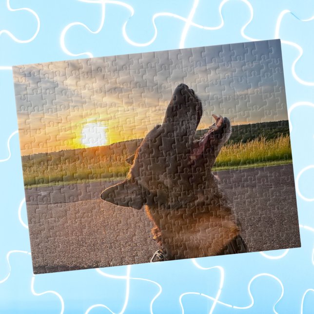 Cool Fun Dog Pet Photo, Family Game Night Jigsaw Puzzle (Creator Uploaded)