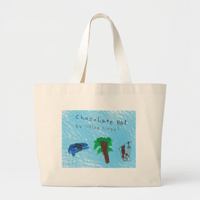 Cool, fun, durable Chocolate Bar tote bag (Front)