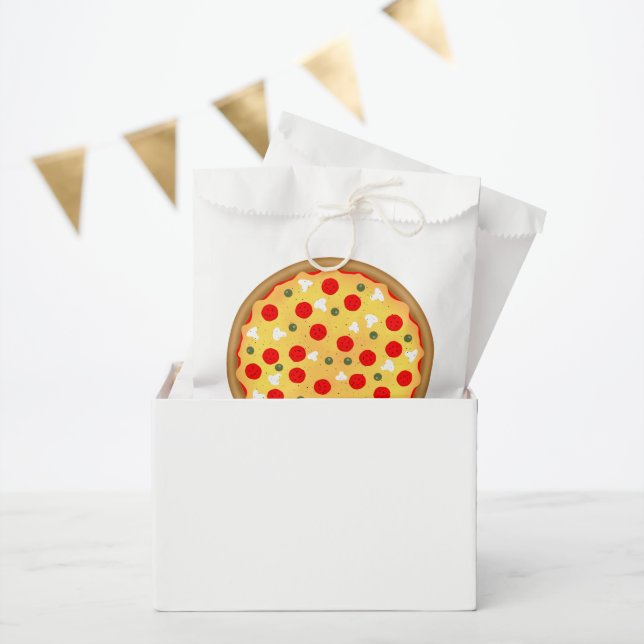 Cool fun pizza party kids birthday favour bag (Party)