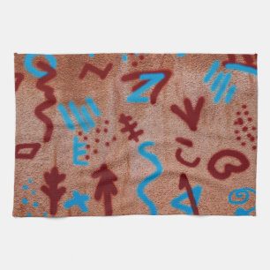 Cool Fun Unique Wall Writings Kitchen Towel