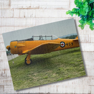 Cool Fun Vintage Airplane Photo Pilot Aviation Jigsaw Puzzle