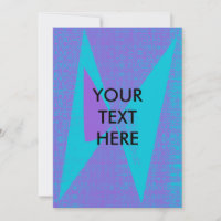 Cool Funky Abstract Halftone Zine Style Blank Card