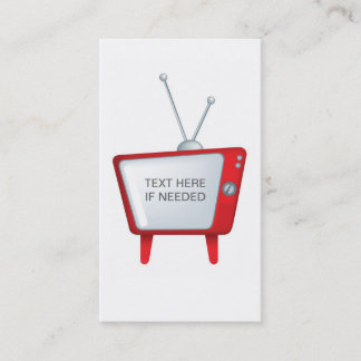 cool funky design for a retro vintage style tv business card