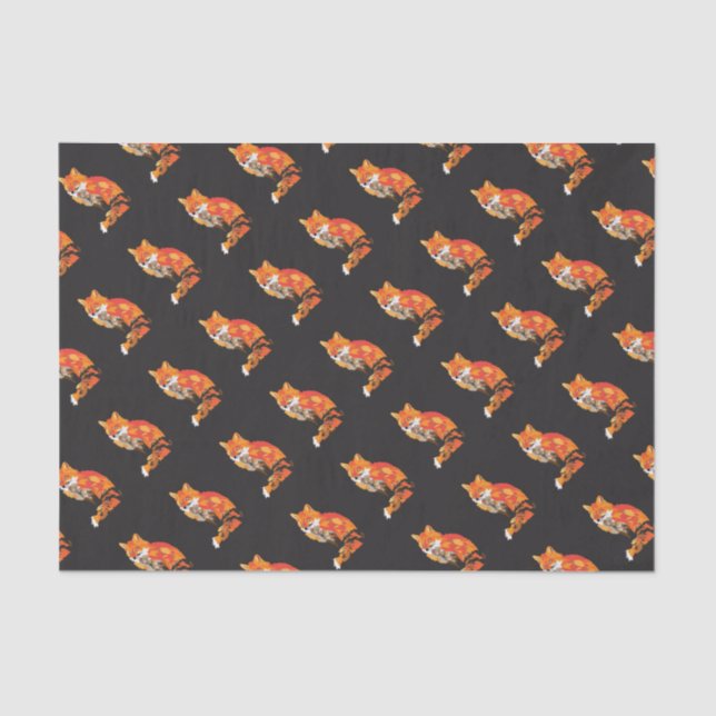 Cool Funky Fox Tissue Paper (Front)